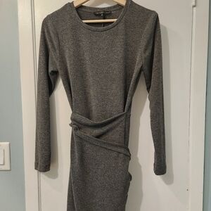 Grey Dynamite faux wrap dress, size medium